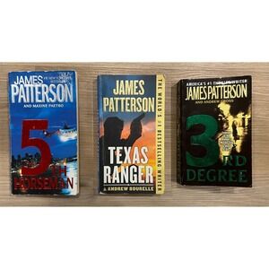 James Patterson - Lot of 3 Books - 3rd Degree, Texas‎ Ranger, 5th Horseman